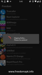 how to use freedom apk